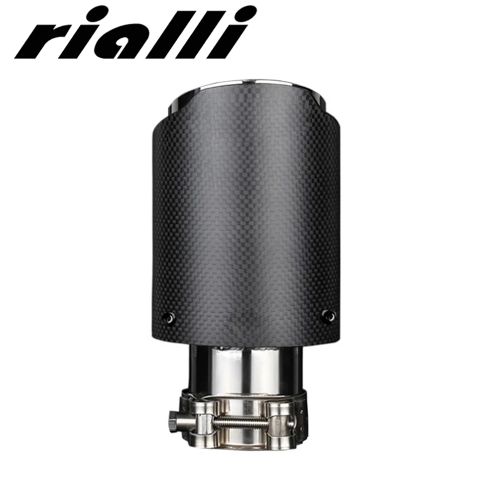 New Brand 89mm Carbon Fiber Stainless Steel Universal Muffler for BMW MAZDA NASSAN HONDA TOYOTA Rear Decorated-exhaust Pipe New Brand 89mm Carbon Fiber Stainless Steel Universal Muffler for BMW MAZDA NASSAN HONDA TOYOTA Rear Decorated-exhaust Pipe