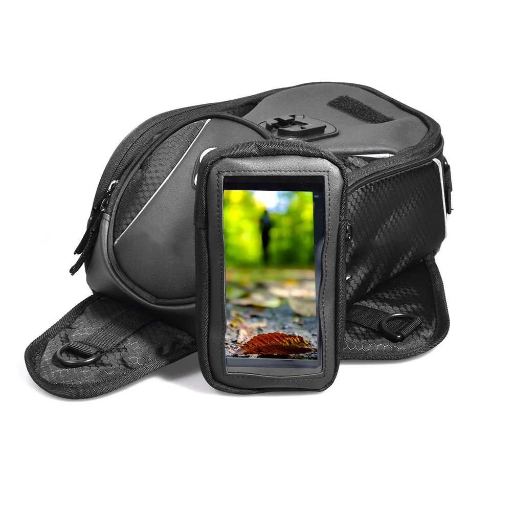 

Large Capacity Tank Bag Waterproof Cover Pocket Seat Tail Luggage Case Magnetic Pack Universal Outdoor Sports Storage Motorcycle
