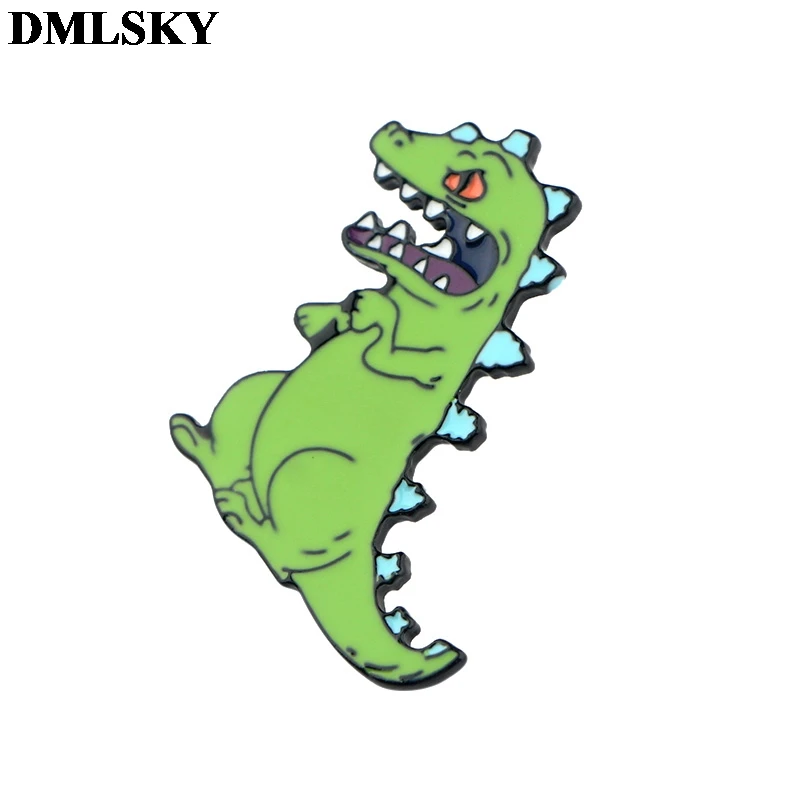 DMLSKY милый динозавр брошка мультфильм металлические булавки для женщин мужчин рюкзак булавки личности одежда значок Шарм ювелирные изделия M3982