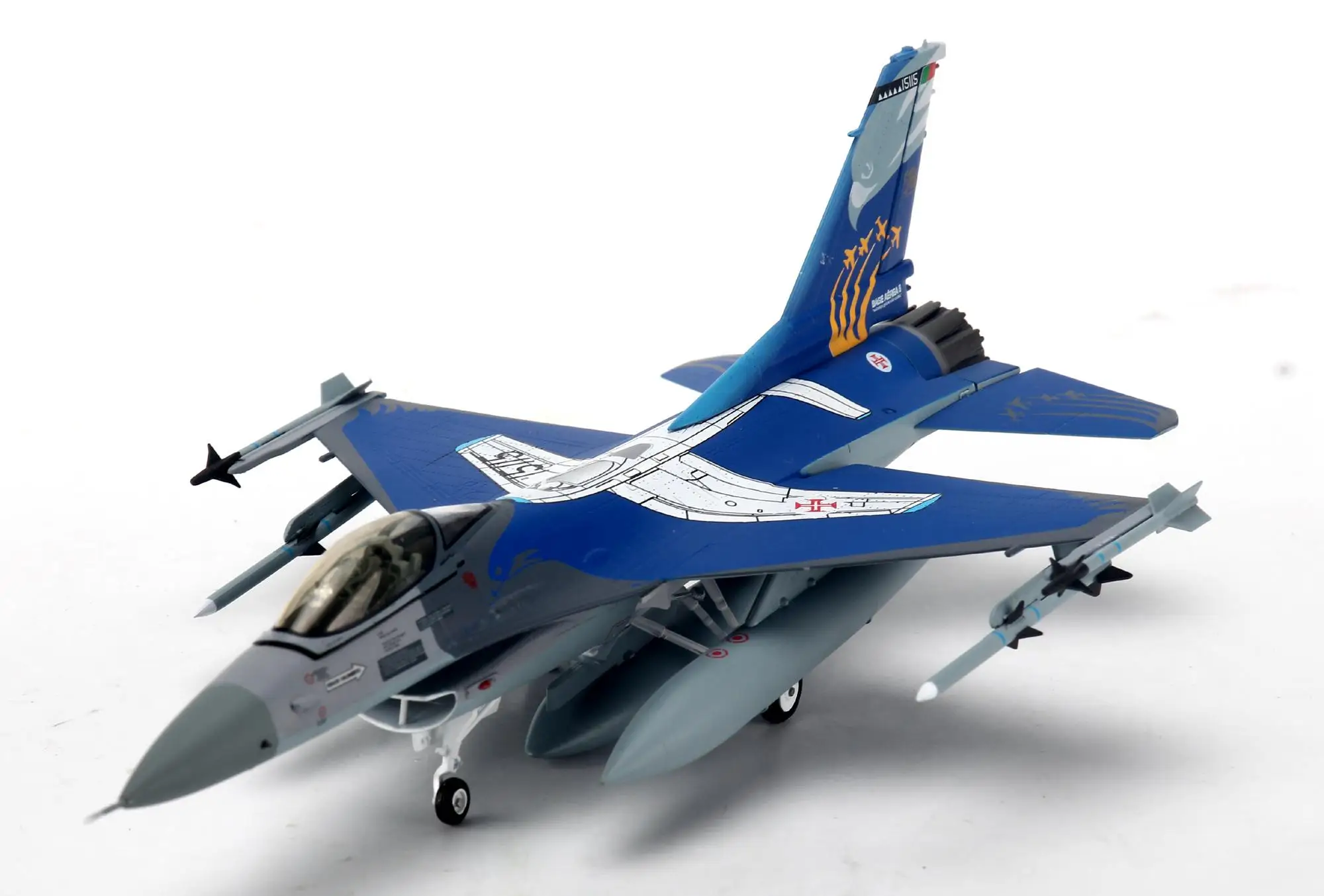 JC Крылья F-16A боевые Тысячелетнего Сокола португальский Air Force 1/72 самолетов литья