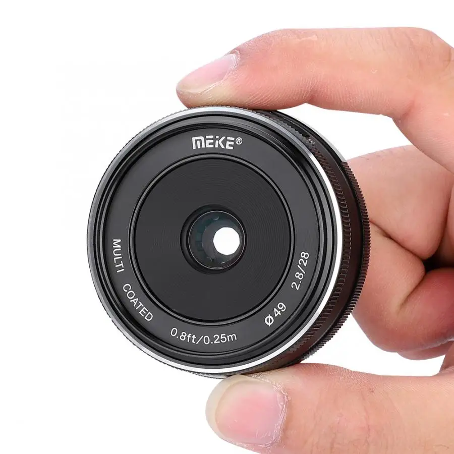 Meike28mm F2.8 ручная линза широкоугольная Для беззеркальных камер Fuji X mount без чечевицы