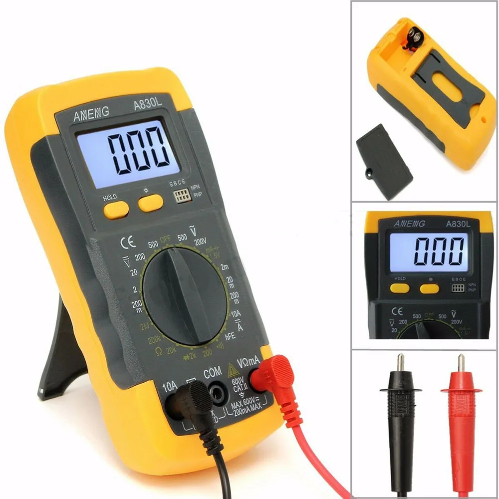 

Digital LCD Voltmeter Ammeter Ohmmeter Multimeter Volt AC DC Tester Meter