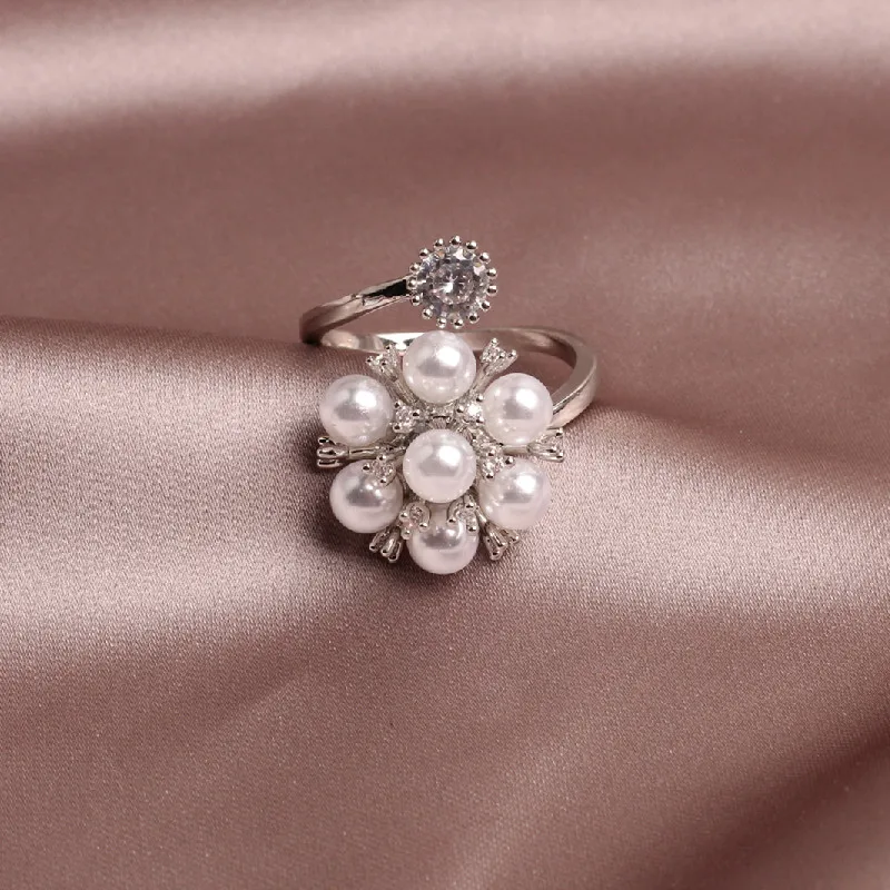 New design fashion jewelry opening high-grade copper inlaid zircon butterfly ring luxury shiny cocktail party ring for women