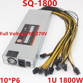 

New PSU For SQ IPC Single Channel 12V 10*6P 1800W Power Supply SQ-1800