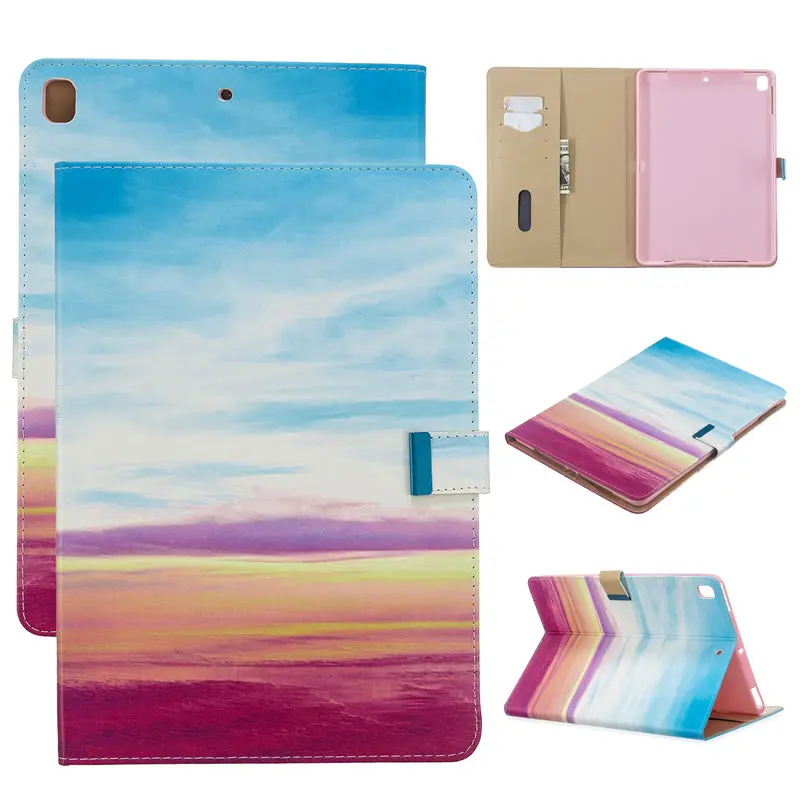 B101 Для Apple iPad 9,7 умный чехол Чехол 6th 5th поколение Funda для iPad Air 1 2 iPad Pro 9,7 подставка Капа оболочки кожи+ подарок - Цвет: B101