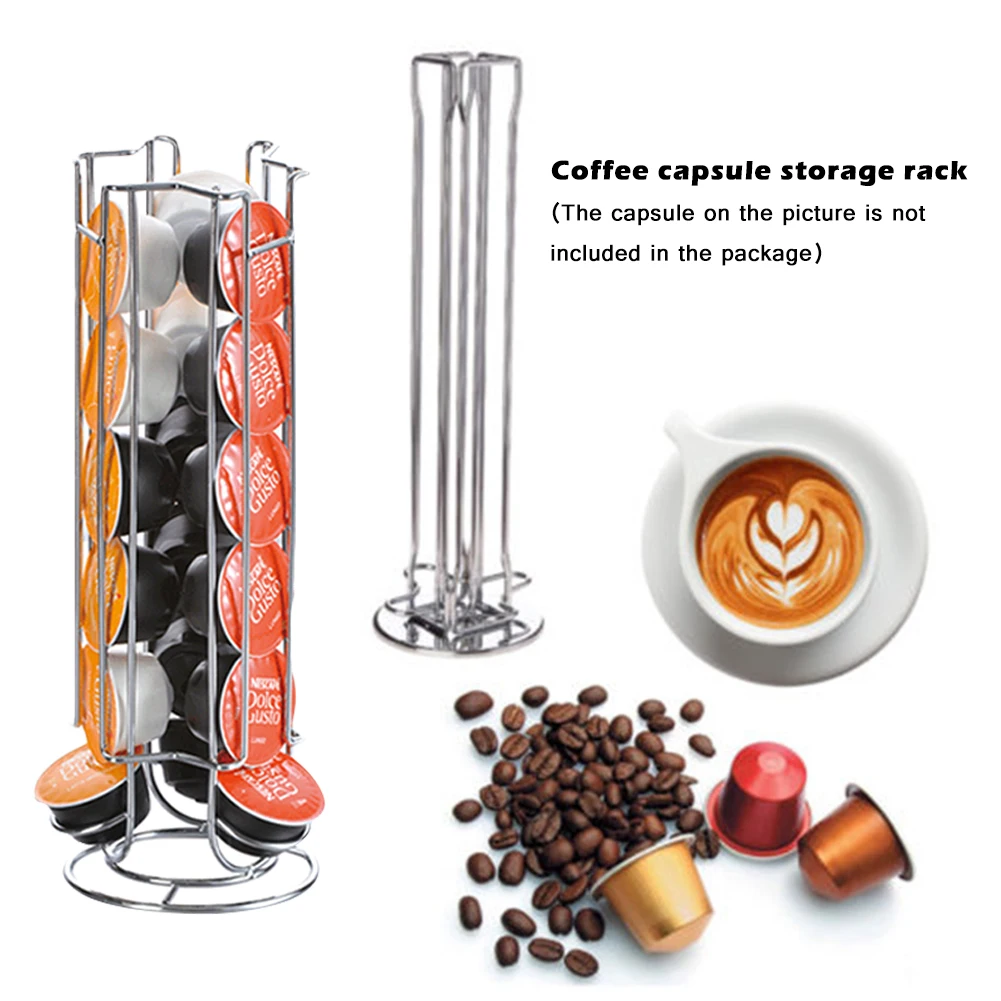 Новинка металлическое покрытие Koffie Pod Houder Ijzer Chroom подставка для капсул Opbergrek voor 18