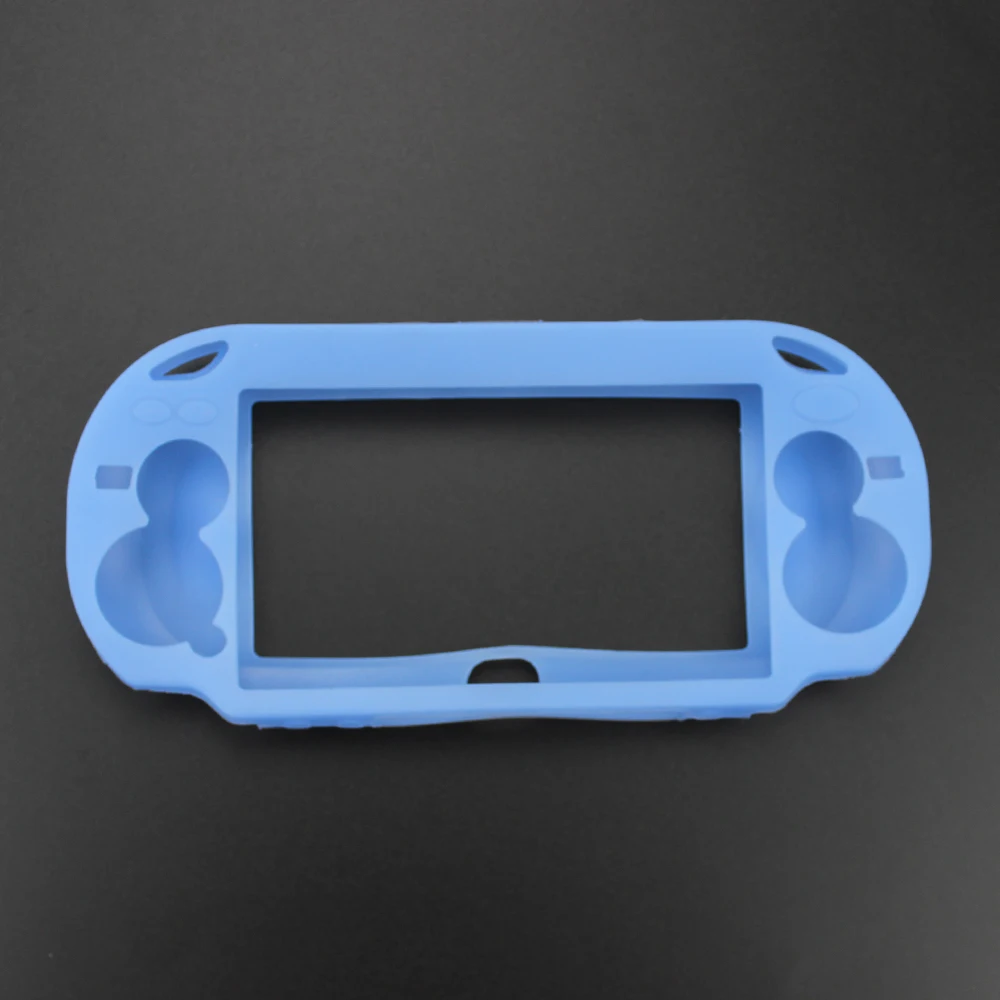 Мягкий силиконовый чехол YuXi для sony psv 1000, защитный чехол для PS Vita psv ita 1000, геймпад - Цвет: Синий