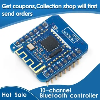 

10-channel Bluetooth controller Bluetooth switch module mobile phone remote intelligent single-chip control BLK10