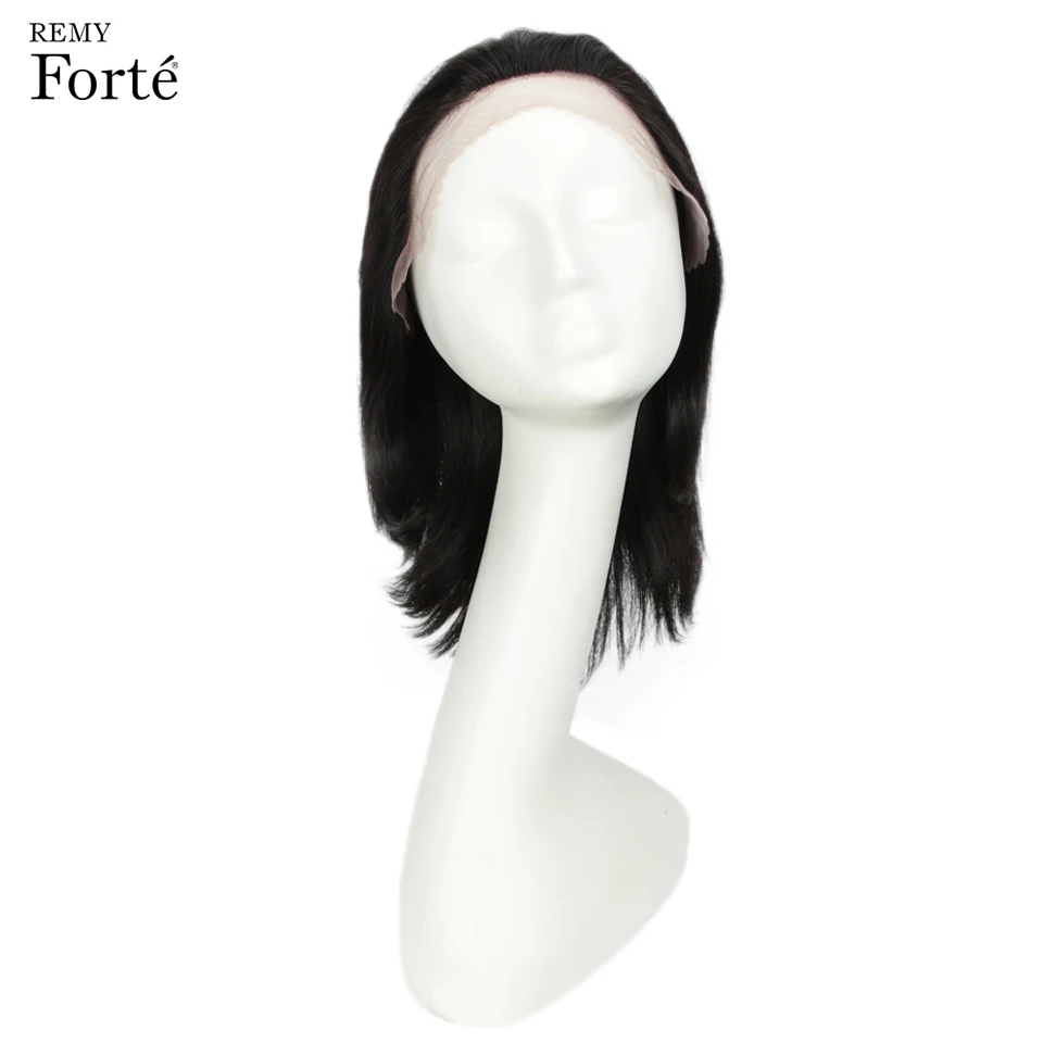 Remy Forte парики из натуральных волос на кружеве короткие светлые парики на кружеве прямые настоящие человеческие волосы парики Remy бразильские волосы парики