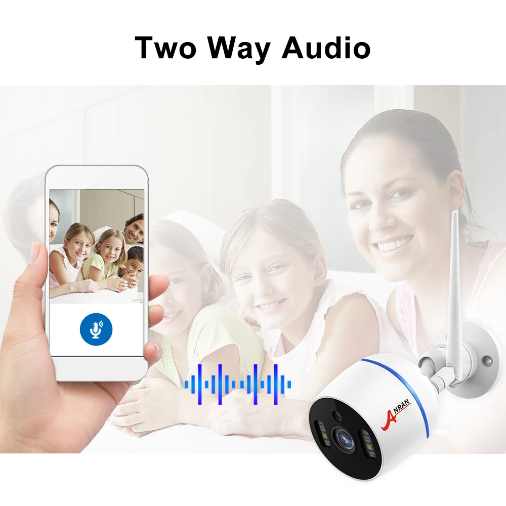 IP Camera Wifi 1080P Video Surveillance Outdoor Waterproof HD Two Way Audio Wireless Security Camera Onvif External SD Card Slot