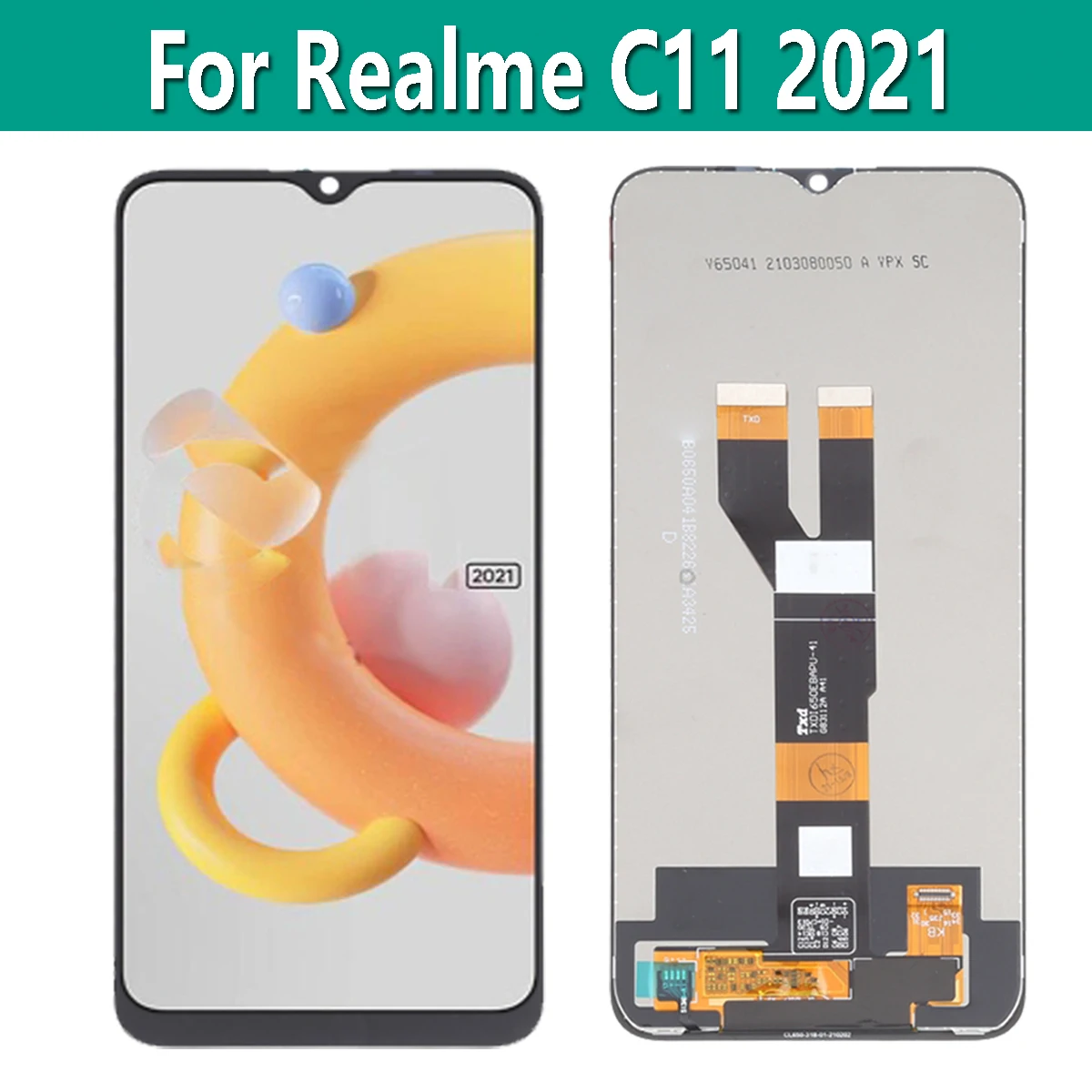 6.52 "Realme C11 2021 RMX3231 LCD 디스플레이 터치 스크린 디지타이저 조립 액세서리|휴대폰 LCD ...