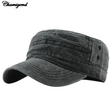 CHAMSGEND модная Выходная шляпа мужская унисекс Повседневная хлопковая солдатская джинсовая шляпа шляпы для женщин козырек твердая плоская кепка