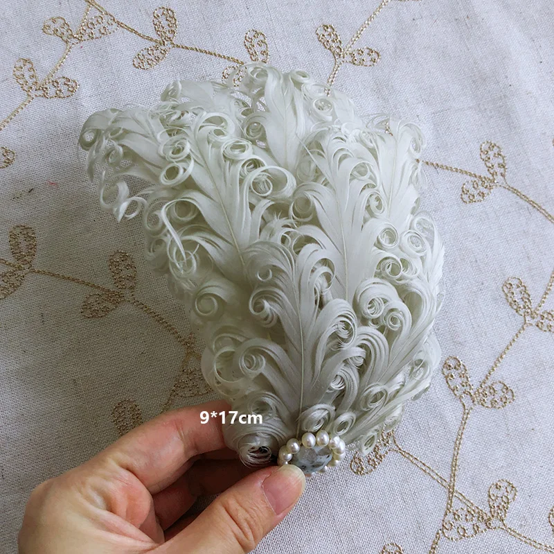 

Feather stage performance, bride jewelry, hairpin, chest flower, head, brooch, special purpose, orphan collection, customizable.