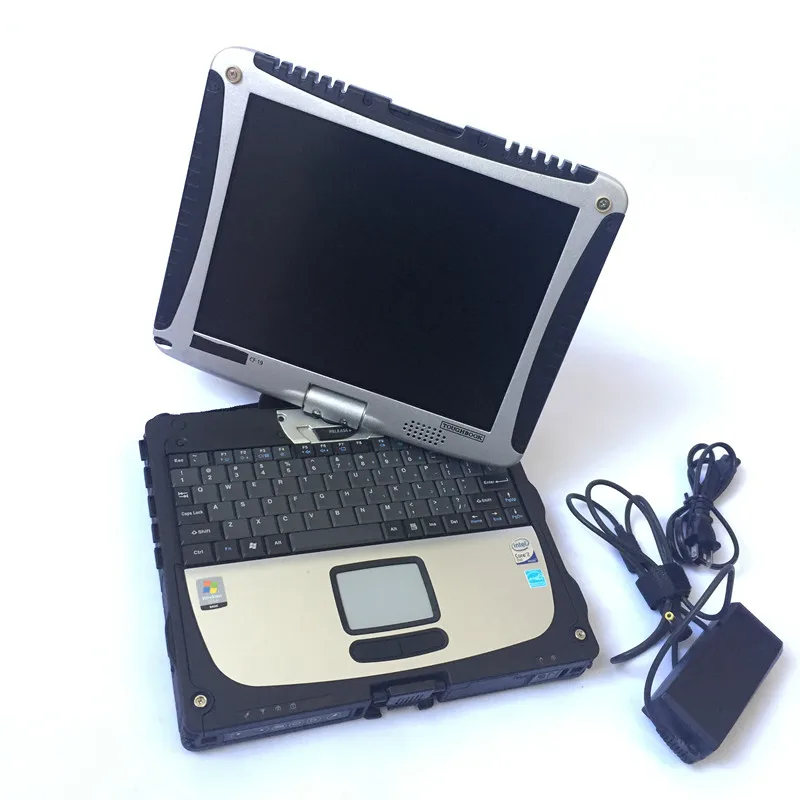 Car diagnostic computer toughbook cf19 laptop 2G ram & rotate screen second hand works for mb star