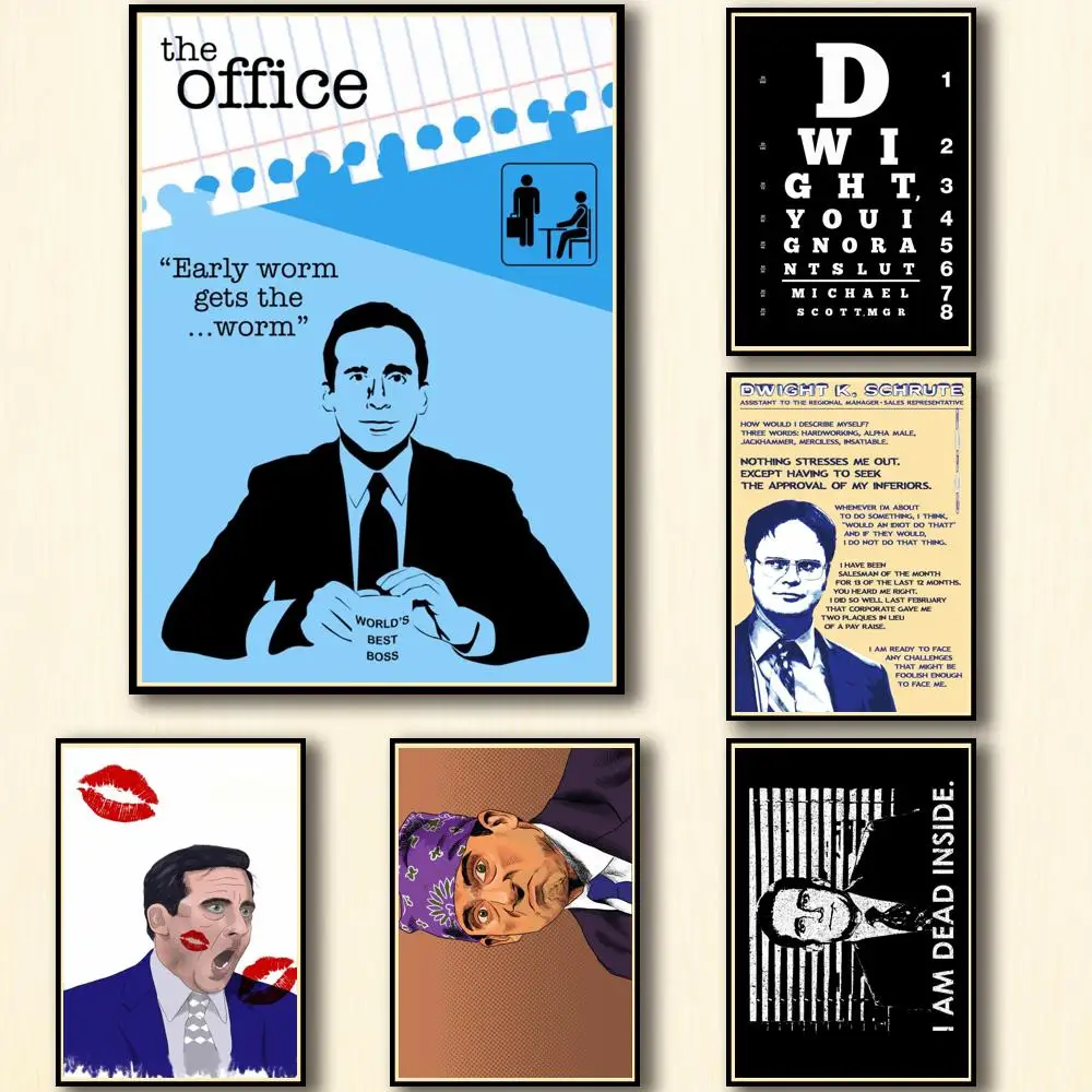 49 дизайнов офисная белая бумага плакат Dunder-Mifflin художественная живопись забавная