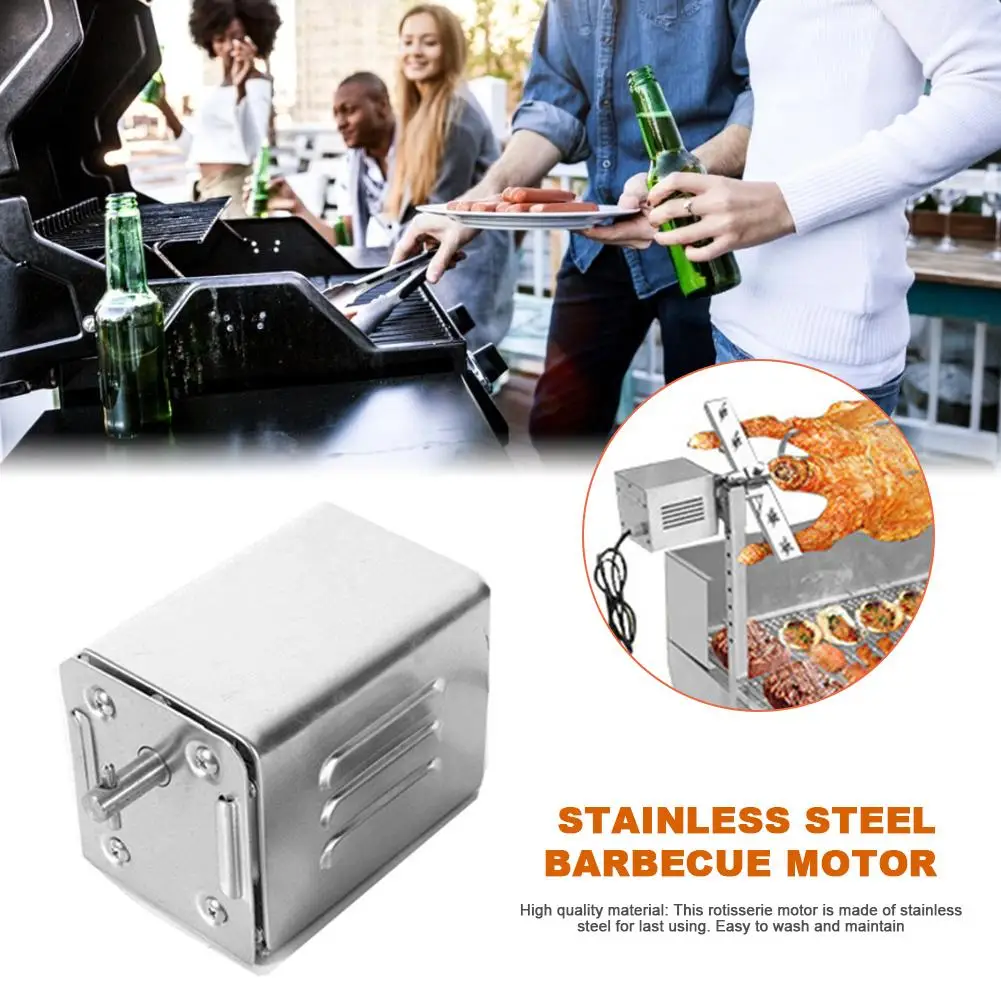 churrasqueira motor elétrico de aço inoxidável grill acessórios forno motor cw