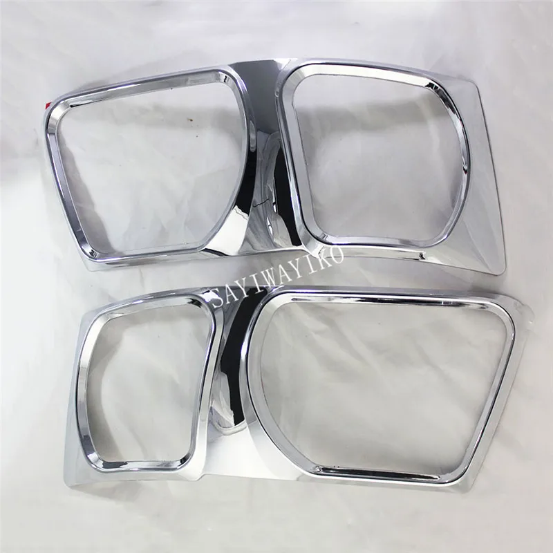 2 шт. ABS Хромированная накладка на фары для Toyota SUCCEED 2001 2002 2003 2004 фары для автомобиля аксессуары - Цвет: Белый