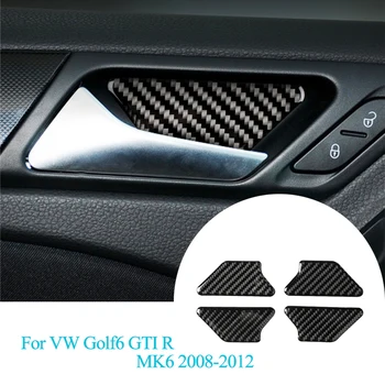 

Car-styling For VW Golf 6 GTI R MK6 2008-2012 Carbon Fiber Stickers Car Interior Car Door Bowl Trim Cover Decals