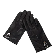 Настоящие перчатки из овчины мужские перчатки с сенсорным экраном Корейская версия плюс бархатные перчатки мужские теплые тонкие перчатки для улицы