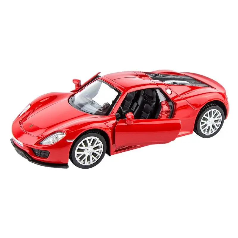 Машинка Porsche 1/36 металлическая 918 для мальчиков коллекционная миниатюра |