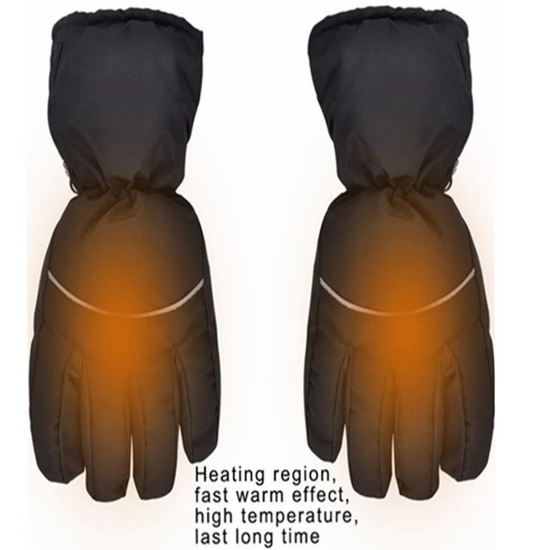Теплые Зимние перчатки для мужчин и женщин, теплые водонепроницаемые перчатки для катания на лыжах, пеших прогулок, верховой езды, толстые теплые Нескользящие перчатки с подогревом