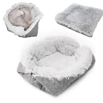 

Foldable Washable Pet Dog Cat Sleeping House Nest Plush Pet Dog Bed Winter Warm Pets Bed Soft Mats House New