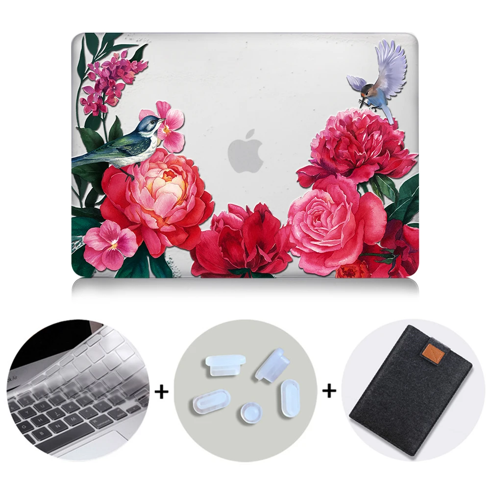 MB08 Чехол MTT с цветами и кристаллами для Macbook Air Pro retina 11 12 13 15 16, чехол с сенсорной панелью для mac book air 13,3 дюймов a1932, чехол для ноутбука - Цвет: MB08