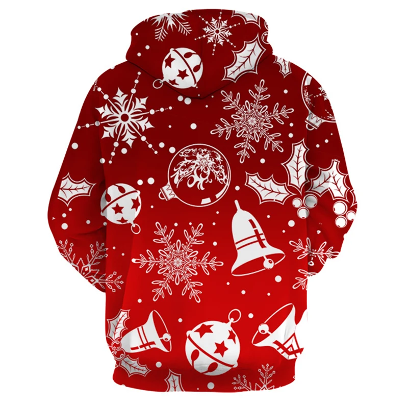 Unisex Christmas Santa Claus Pullover Hoodies Sweatshirts Long Sleeve Hoodies Costumes 3D printed men women hoodies Sweatshirts