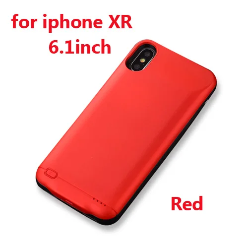 XR Red Хит 10000 мАч чехол для зарядного устройства для iphone 6 6s 7 8 Plus внешний аккумулятор чехол для зарядки для iphone X XS Max XR 6 s Чехол для аккумулятора - Цвет: XR Red