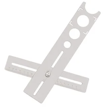 Мраморная штамповка точные весы инструмент Регулируемый универсальный нержавеющий руководство керамическая плитка нержавеющая сталь отверстие локатор вспомогательный