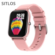 Sitlos p8 relógio inteligente homem ipx7 modo multi-esporte à prova dmulti água freqüência cardíaca monitor de pressão arterial smartwatch para ios android feminino