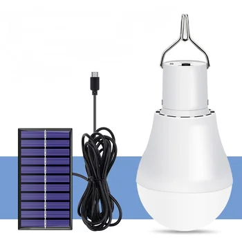 

15W Solar Light Outdoor Camping LED Lamp 5V Solar Energy Lights LED Rechargeable Tent Night Fishing Light Emergency Lamp