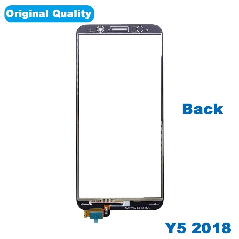 

10PCS Outer Screen LCD Display Glass Digitizer For Huawei Y5 Prime 2018 Touchscreen 5.45''Out Glass Cover Repair Parts