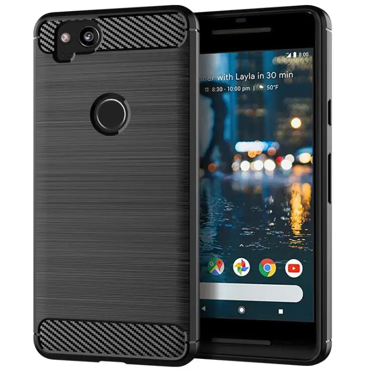 Черный Горячий ТПУ чехол для мобильного телефона: Google Pixel 2 2XL 3 3XL Lite анти-шок и ударопрочный чехол для мобильного телефона оптом и в розницу - Цвет: Черный