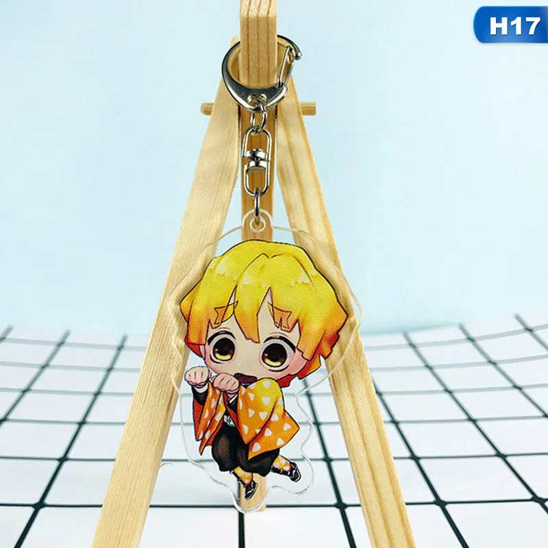 Аниме демон убийца Kimetsu no Yaiba акриловый брелок для ключей гоночные ремни