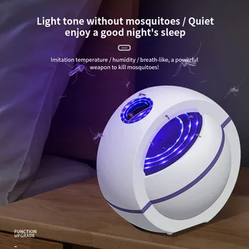 

USB Powered UV Mosquito Killer Lamp Electric No Noise 360 Degree Insect Killer Bug Zapper Mosquito Trap Light For Bedroom Home