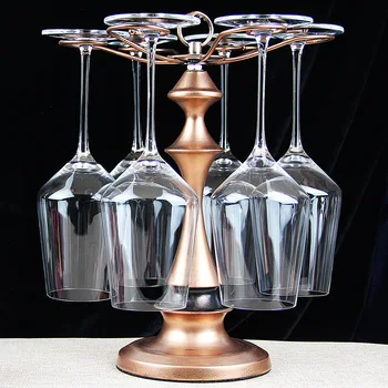 

European-Style Red Wine Glass Upside down Rack Hotel Living Room Simple Creative Decorations Craft Home Furnishings