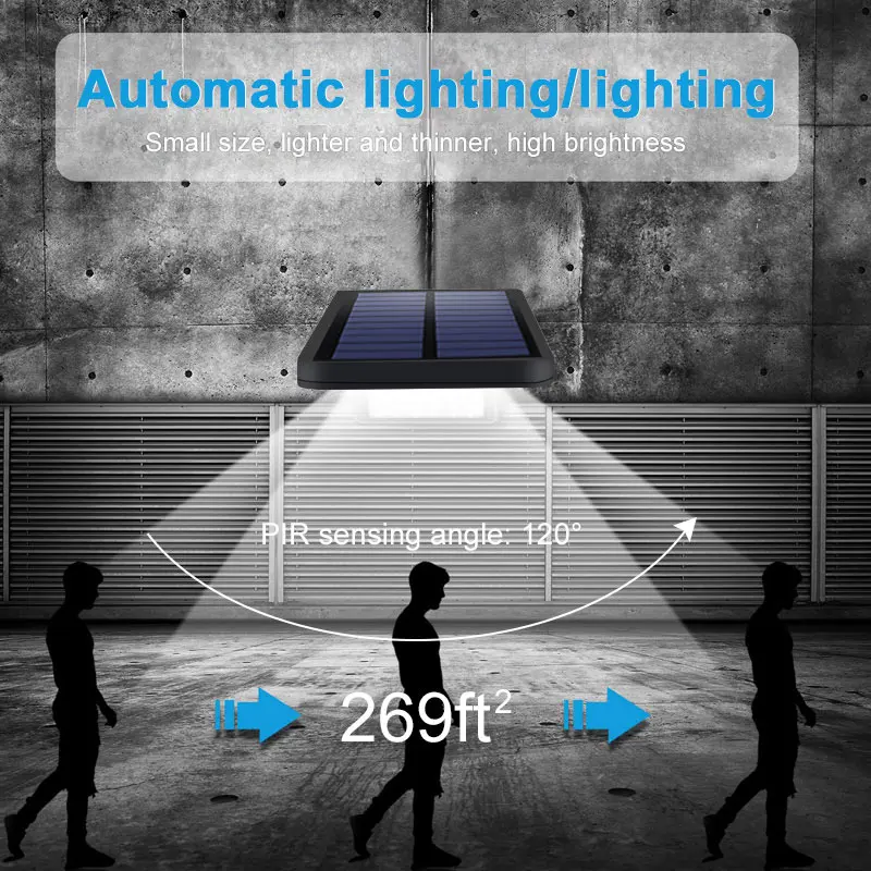 Durable Wall Light Home Outdoor Motion Sensor Eco-Friendly Street Lamp 48 LED