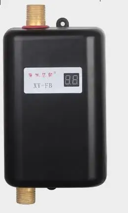 3800 Вт Электрический водонагреватель мгновенный Tankless водонагреватель 110 В/220 В 3,8 кВт температурный дисплей нагревательный душ Универсальный - Цвет: Черный