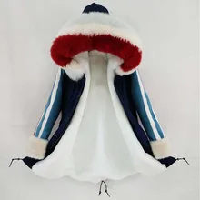 Длинная парка зимняя куртка женская натуральный Лисий меховой капюшон, воротник пальто толстая теплая верхняя одежда Съемная уличная Новинка