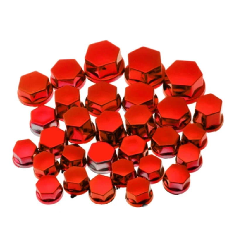 Wheel Nut Bolt Head Dustproof Cover for Motorcycle 30Pcs Decorative Screw Cover Off-road Motorbike Accessories