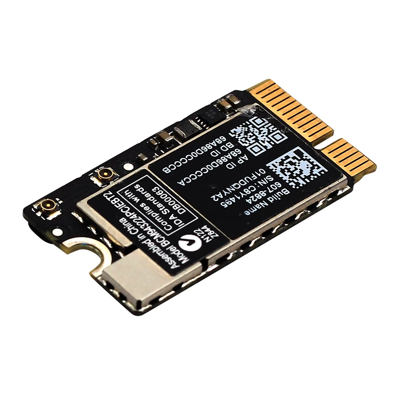 Беспроводная 300 Мбит/с 2,4 ГГц/5 ГГц BCM943224PCIEBT2 WiFi Bluetooth 4,0 мини PCIe сетевая карта для Mac OS Macbook Air A1370 A1369 A1465