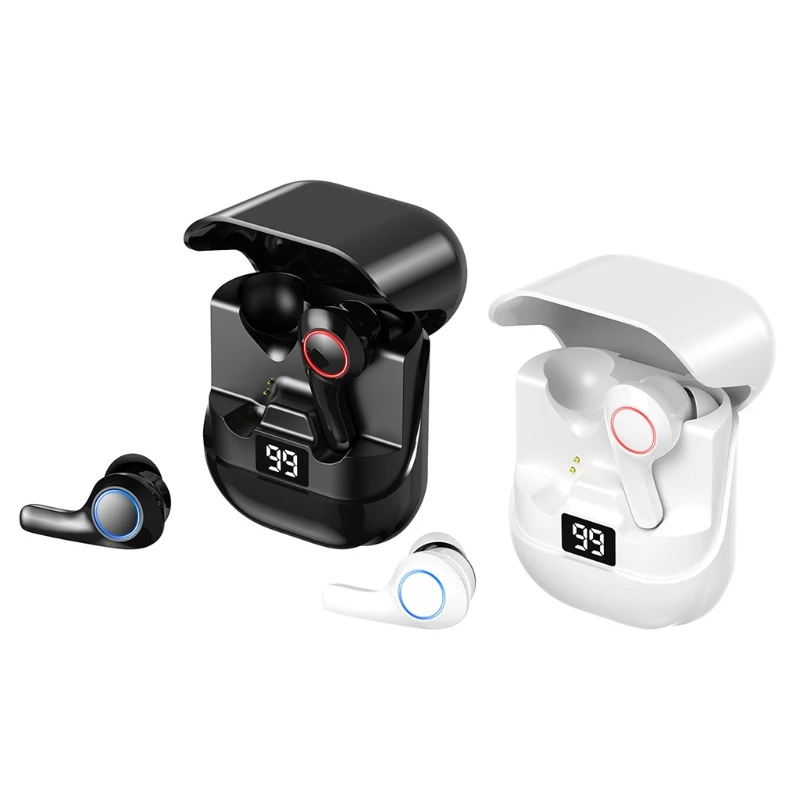 Touch Control Wireless Headphones TWS Bluetooth Earphones with Microphones for Phone Sports Waterproof Music Headsets