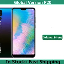 International Version HuaWei P20 EML-L29 4G LTE Mobile Phone Kirin 970 Android 8.1 5.8" Full HD 4GB RAM 128GB ROM NFC 24.0MP