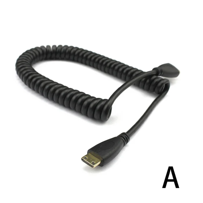 Micro HDMI кабель Весна расширение 90 градусов угол Портативный прочный для камеры ноутбука YE-Hot
