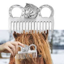Lixada гребень для лошади из алюминиевого сплава оборудование для чистки лошадей инструмент грива хвост потянув расчески уход за лошадью аксессуары