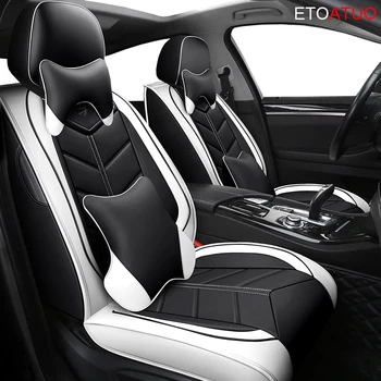 

Full Coverage Eco-leather auto seats covers PU Leather Car Seat Covers for Toyota auris corolla prius camry c hr rav4 suv fortun