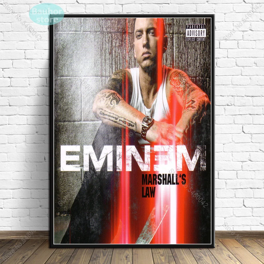 Eminem музыкальный Рэппер Обложка альбома плакат холст живопись плакаты и принты стены искусства картина для гостиной домашний декор - Цвет: 10