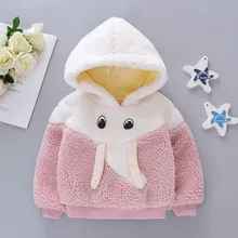 Весенне-осенние детские толстовки с капюшоном; зимний ветрозащитный пуловер с рисунком для маленьких девочек; теплые толстовки с капюшоном; топы с длинными рукавами; одежда