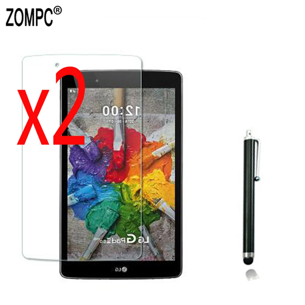 2x мягкие ультрапрозрачные пленки для защиты экрана + стилус LG G Pad X/3 8 0 V525 V522 V520 Gpad